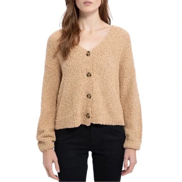Sanctuary Sweaters - Social Standard by Sanctuary  Popcorn Cardigan in Cashew